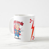 Super Mamie 2 message d'amour pour les mamies コーヒーマグカップ (正面左)