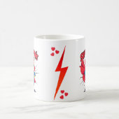 Super Mamie 2 message d'amour pour les mamies コーヒーマグカップ (中央)