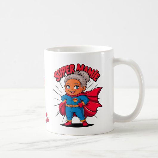 Super Mamie 3 message d'amour pour l grands mères コーヒーマグカップ (右)