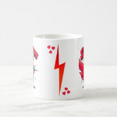 Super Mamie 5 message amour pour les mamies コーヒーマグカップ (中央)