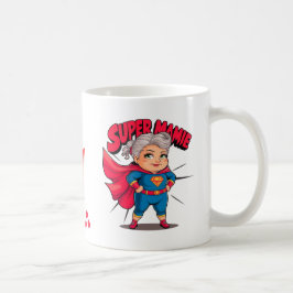 Super Mamie 5 message amour pour les mamies コーヒーマグカップ