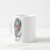 Super Mario & Luigi 3D Wall-Burst Coffee Mug コーヒーマグカップ (正面左)