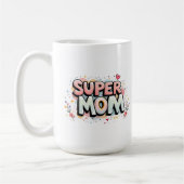 Super Mom コーヒーマグカップ (左)
