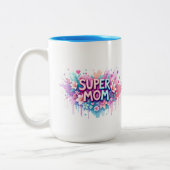 Super Mom ツートーンマグカップ (左)