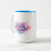 Super Mom ツートーンマグカップ (正面左)