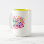 ** Super Mom ツートーンマグカップ (正面左)