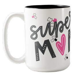 Super mom Autism appreciation Coffee mug ツートーンマグカップ