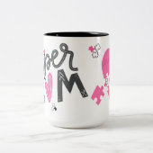 Super mom Autism appreciation Coffee mug ツートーンマグカップ (中央)