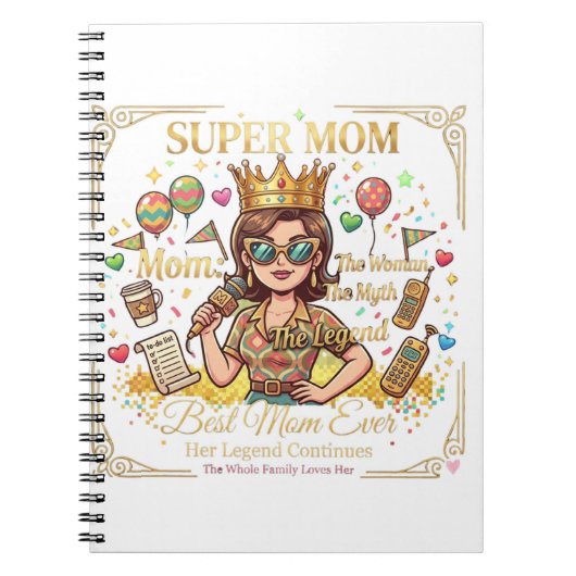 Super mom carnet ノートブック (正面)