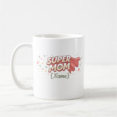 Super Mom Comic personilized Mug コーヒーマグカップ (左)