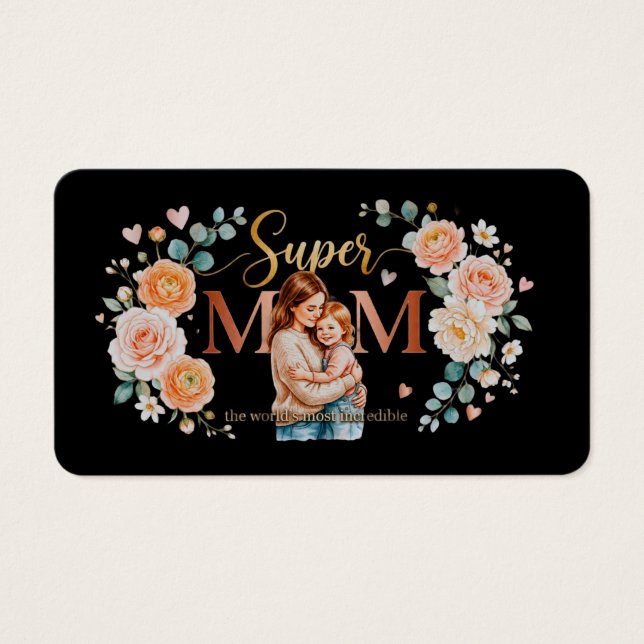 Super Mom Greeting Card 💖Profile Card (正面)