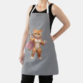 Super Mom Gym Cat Cooking Apron エプロン (インサイチュ)