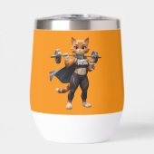 Super Mom Muscular Cat Fitness Motivation YelloTum (正面)