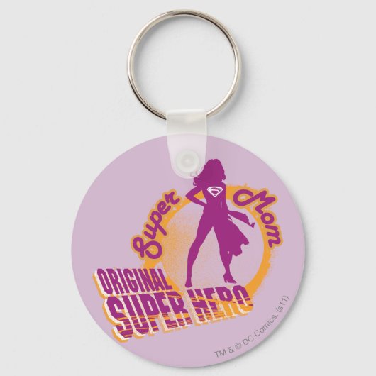 Super Mom Original Super Hero キーホルダー (正面)