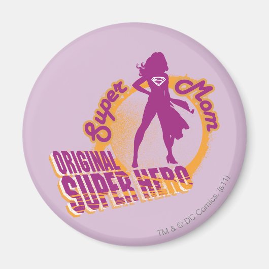 Super Mom Original Super Hero マグネット (正面)