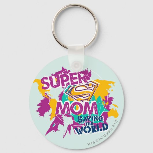 Super Mom Saving the World キーホルダー (正面)