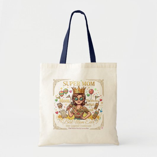 Super mom tote bag トートバッグ (正面)