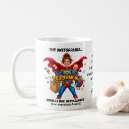 Super Mom With Quote Funny Mother's Day  コーヒーマグカップ