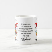 Super Mom With Quote Funny Mother's Day コーヒーマグカップ (中央)