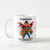 Super Mom With Quote Funny Mother's Day コーヒーマグカップ (左)