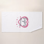 Super Mommy Personalized Best Mom Gift Bath Towel バスタオル (バスタオル)