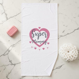 Super Mommy Personalized Best Mom Gift Bath Towel バスタオル