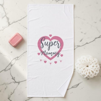 Super Mommy Personalized Best Mom Gift Bath Towel バスタオル