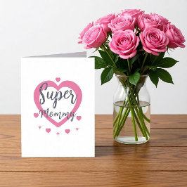 Super Mommy Personalized Best Mom Gift Card カード
