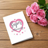 Super Mommy Personalized Best Mom Gift Card カード