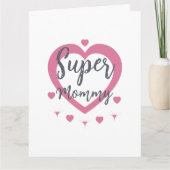 Super Mommy Personalized Best Mom Gift Card カード (正面)