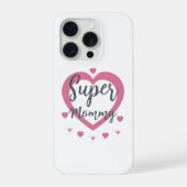 Super Mommy Personalized Best Mom Gift iPhone Case iPhoneケース (裏面)