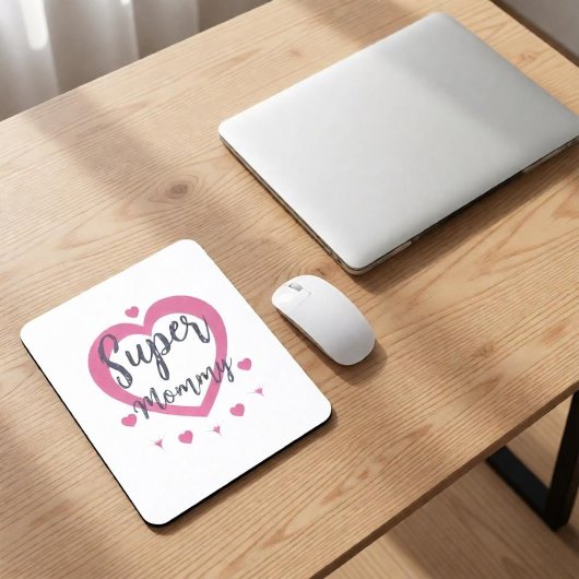 Super Mommy Personalized Best Mom Gift Mouse Pad マウスパッド