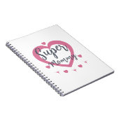 Super Mommy Personalized Best Mom Gift Notebook ノートブック (右側)
