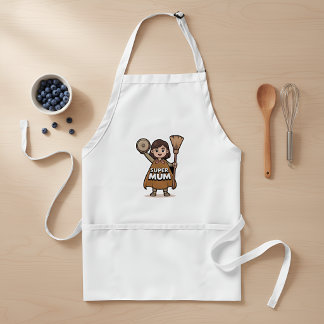 Super Mum Apron – Funny Kitchen Apron for Mom スタンダードエプロン
