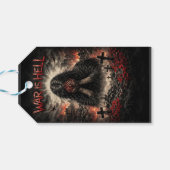 Super Panda Hero — Cute Kawaii Flying Panda Baby B ギフトタグ (裏面横)