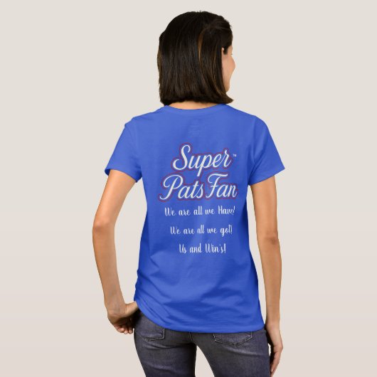 Super Pats Fan Womens T-Shirt Tシャツ (裏面フル)