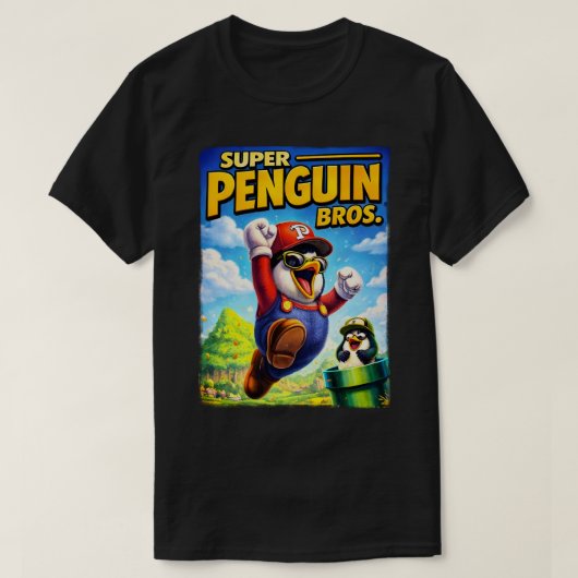 Super Pengy Bros Tシャツ (デザイン正面)