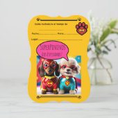 “Super Perritas al Rescate: ¡A festejar! 招待状 (スタンド正面)
