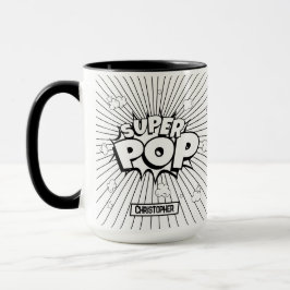 SUPER POP! キッズのためのカスタマイズ可能なD.I.Y.ギフト for お父さん マグカップ