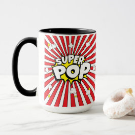 SUPER POP! Comic Book Pop Art Fun Pun Dad  マグカップ