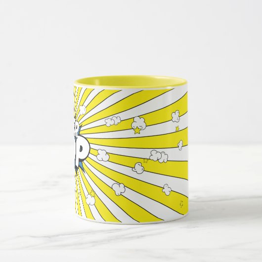 SUPER POP! Comic Book Pop Art Popcorn Pun マグカップ (中央)