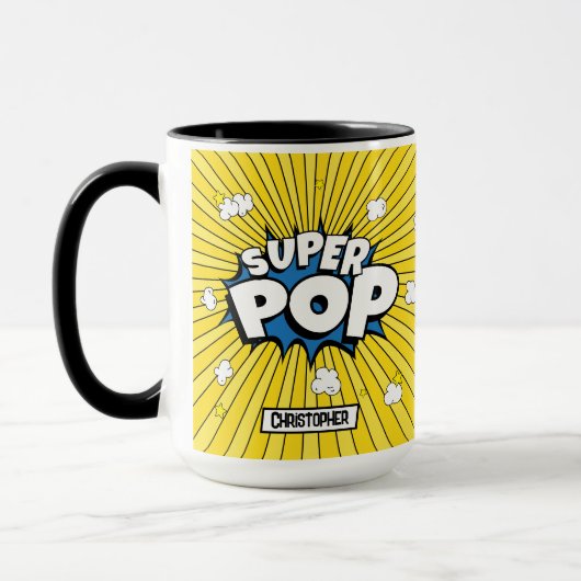 SUPER POP! Popcorn Poppin’ Fun Pun マグカップ (左)