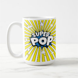SUPER POP! Quirky Fun Comic Book Pop Art Pun  コーヒーマグカップ