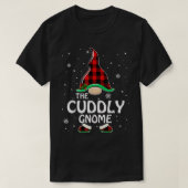 Super Power Cuddly Gnome Buffalo Plaid Matching Fa Tシャツ (デザイン正面)