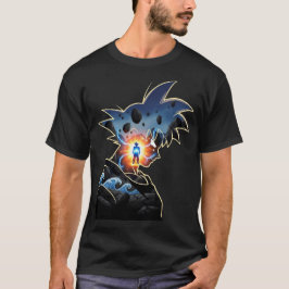 Super Saiyan Blue Goku Silhouette Aura Tシャツ