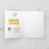 super sale business discount scan QR code details カード (内部)