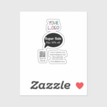 super sale business discount scan QR code details 