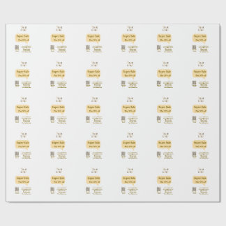 super sale business discount scan QR code details  ラッピングペーパー