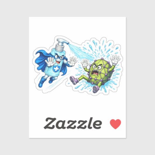 Super Sanitizer vs. Germ Monster シール (シート)
