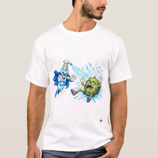 Super Sanitizer vs. Germ Monster Tシャツ
